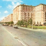 Кутузовский проспект. Фото Москвы в 60-х годах.