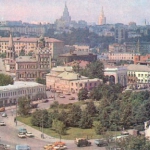 Снимок Таганской площади в 80-х годах.
