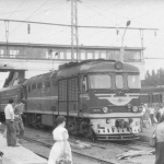 Снимок сделан на жд вокзале Ростова-на-дону.</br>
Фото было сделано в 1987 году.