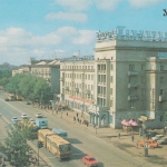 Уфа, улица Ленина,
Из комплекта открыток "Уфа". Фотограф М. Кудрявцев</br>
Снимок 1988 года.