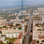 Снимок сделан в 80-х годах. Вид города снимок с верталета.