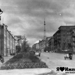 Ижевская телевышка в начале 70-х годов. Только благодаря ей в те годы в районе ул. Пушкинской показывал ТВ.