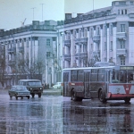 Фото площадь советов в Барнауле. 1979 год.