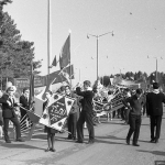 Новосибирск в 60-е годы. Начало демонстрация студентов.
