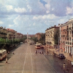 Снимок Первомайского проспекта. 1975 год. 
